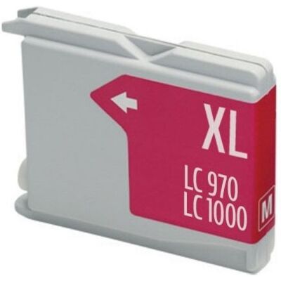 Kompatible Tintenpatrone von Inkpro für Brother LC970XL/1000XL, Magenta Kompatible Tintenpatrone von Inkpro für Brother LC970XL/1000XL, Magenta