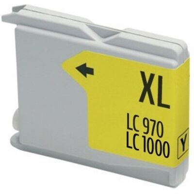 Kompatible Tintenpatrone von Inkpro für Brother LC970XL/1000XL, Gelb Kompatible Tintenpatrone von Inkpro für Brother LC970XL/1000XL, Gelb