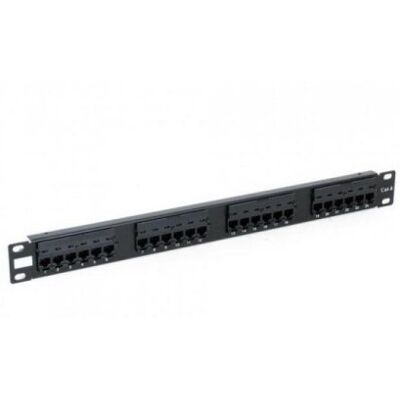 Patch-Panel Phasak 19" Cat.6 UTP RJ45 LSA 24P 1U schwarz Patch-Panel Phasak 19" Cat.6 UTP RJ45 LSA 24P 1U schwarz