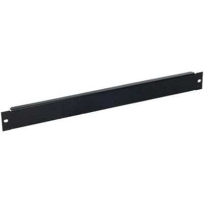 Blindfrontblende Phasak 19" 1U schwarz metallisch Kabelführung Blindfrontblende Phasak 19" 1U schwarz metallisch Kabelführung