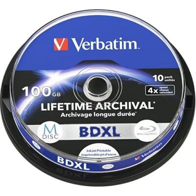 Optische Disc Verbatim BD-XL M-Disc 100 GB 10x Optische Disc Verbatim BD-XL M-Disc 100 GB 10x