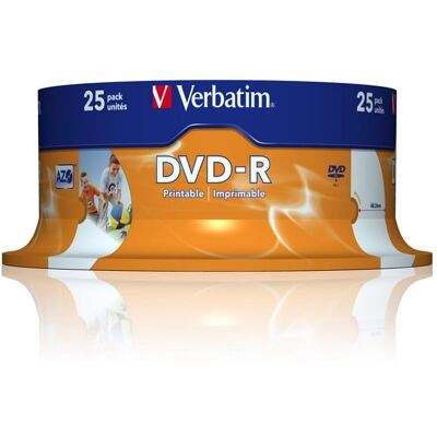 Verbatim 43538 DVD-Rohling 4,7 GB DVD-R 25 Stück(e) Verbatim 43538 DVD-Rohling 4,7 GB DVD-R 25 Stück(e)