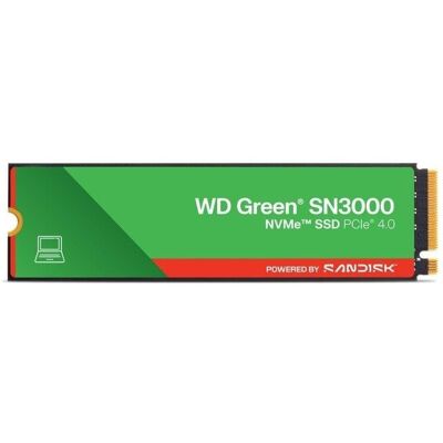 Disco Duro Sandisk WD Green SN3000 500GB SSD NVMe M.2 5000MB/s QLC Disco Duro Sandisk WD Green SN3000 500GB SSD NVMe M.2 5000MB/s QLC