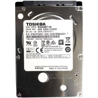 Festplatte Toshiba MQ04ABF100 1TB HDD 2.5" SATA III 5400rpm 128MB Festplatte Toshiba MQ04ABF100 1TB HDD 2.5" SATA III 5400rpm 128MB