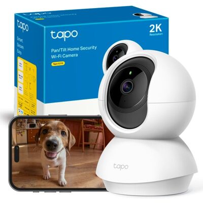 tapo-by-tp-link Überwachungskamera TP-Link Tapo TC71 2K Nachtsicht Innen Sprachsteuerung Zwei-Wege-Audio tapo-by-tp-link Überwachungskamera TP-Link Tapo TC71 2K Nachtsicht Innen Sprachsteuerung Zwei-Wege-Audio