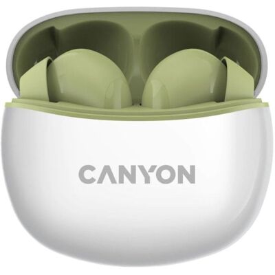 Canyon TWS-5 True Wireless In-Ear Kopfhörer Bluetooth 5.3, Touch-Steuerung, IP33, Grün Canyon TWS-5 True Wireless In-Ear Kopfhörer Bluetooth 5.3, Touch-Steuerung, IP33, Grün