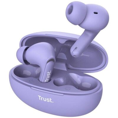 Trust Yavi Bluetooth-Ohrhörer, True Wireless Stereo (TWS) Kopfhörer, USB-C, Violett Trust Yavi Bluetooth-Ohrhörer, True Wireless Stereo (TWS) Kopfhörer, USB-C, Violett