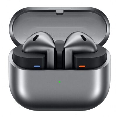 Samsung Galaxy Buds3 Kabellose Bluetooth-Kopfhörer mit aktiver Geräuschunterdrückung, Grau Samsung Galaxy Buds3 Kabellose Bluetooth-Kopfhörer mit aktiver Geräuschunterdrückung, Grau