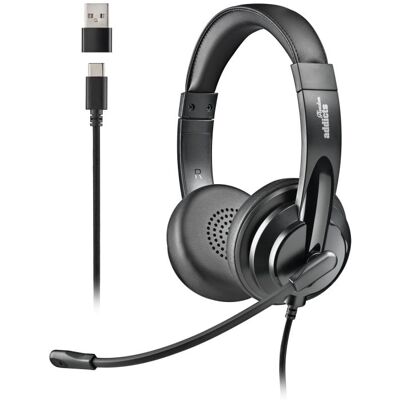 NGS-Ohrhörer mit USB-C- und USB-A-Kabel, flexiblem Mikrofon und Geräuschfilterung NGS-Ohrhörer mit USB-C- und USB-A-Kabel, flexiblem Mikrofon und Geräuschfilterung