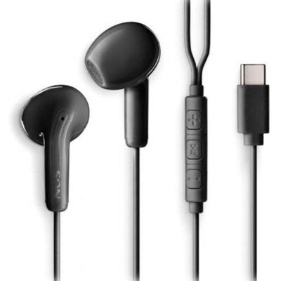 Auriculares NGS Cross Glide mit Kabel USB-C, Mikrofon, Multifunktionstaste, Schwarz Auriculares NGS Cross Glide mit Kabel USB-C, Mikrofon, Multifunktionstaste, Schwarz