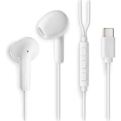 Kopfhörer NGS Cross Glide kabelgebunden USB-C mit Mikrofon und Steuerung Weiß Kopfhörer NGS Cross Glide kabelgebunden USB-C mit Mikrofon und Steuerung Weiß