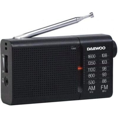 Daewoo Schwarzes AM/FM Transistorradio - Radio Daewoo Schwarzes AM/FM Transistorradio - Radio