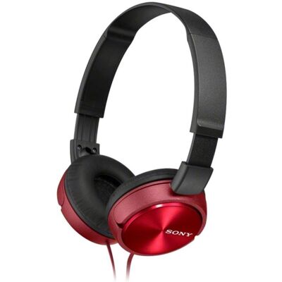 Sony MDR-ZX310AP kabelgebundene Kopfhörer rot mit Mikrofon für Anrufe Sony MDR-ZX310AP kabelgebundene Kopfhörer rot mit Mikrofon für Anrufe