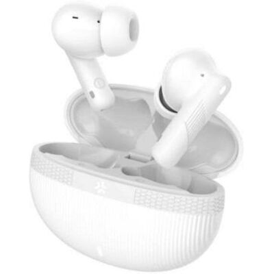 Celly Bluetooth kabellose Kopfhörer mit Geräuschunterdrückung, Mikrofon und Sprachassistent Weiß Celly Bluetooth kabellose Kopfhörer mit Geräuschunterdrückung, Mikrofon und Sprachassistent Weiß