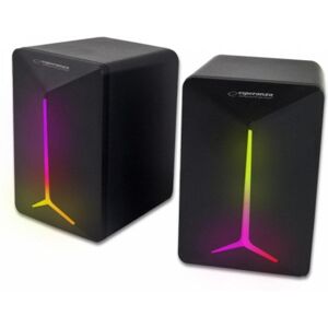 Lautsprecher Esperanza Kabelgebunden 5W mit LED-Beleuchtung und USB-Anschluss Lautsprecher Esperanza Kabelgebunden 5W mit LED-Beleuchtung und USB-Anschluss