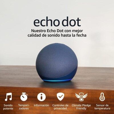 Lautsprecher Amazon Echo Dot 5. Generation Wi-Fi Bluetooth mit Alexa Blau Lautsprecher Amazon Echo Dot 5. Generation Wi-Fi Bluetooth mit Alexa Blau