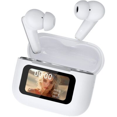 Auriculares Cool Iria Inalámbricos Bluetooth mit aktiver Geräuschunterdrückung, Übersetzung, KI, Weiß Auriculares Cool Iria Inalámbricos Bluetooth mit aktiver Geräuschunterdrückung, Übersetzung, KI, Weiß