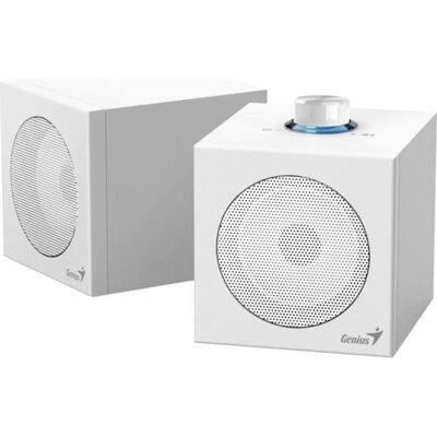 Lautsprecher Genius PC USB 4 W weiß kompakt mit Drehregler Lautsprecher Genius PC USB 4 W weiß kompakt mit Drehregler
