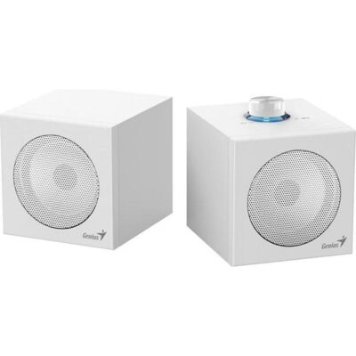 Lautsprecher Genius PC USB 4 W weiß kompakt mit Drehregler Lautsprecher Genius PC USB 4 W weiß kompakt mit Drehregler
