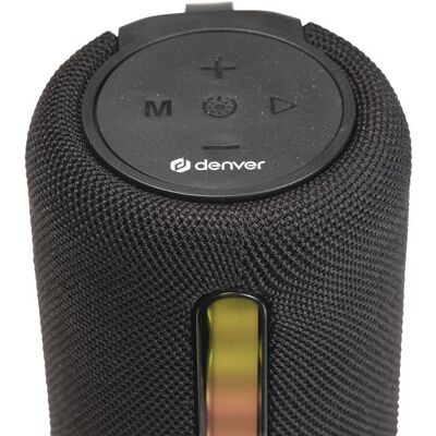 Lautsprecher Denver kabellos 2-Wege Bluetooth 5.3 10W mit mehrfarbiger LED Lautsprecher Denver kabellos 2-Wege Bluetooth 5.3 10W mit mehrfarbiger LED