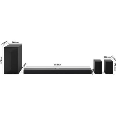 Soundbar LG S70TR 5.1.1 500W Bluetooth Dolby Atmos Schwarz Soundbar LG S70TR 5.1.1 500W Bluetooth Dolby Atmos Schwarz