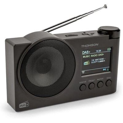 Radio Thomson RT400DABBTBK DAB+ Bluetooth USB AUX Doppelalarm LED Radio Thomson RT400DABBTBK DAB+ Bluetooth USB AUX Doppelalarm LED