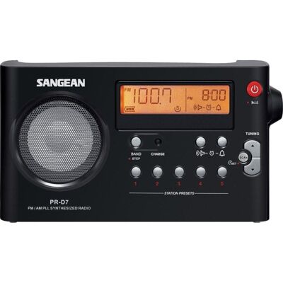 Tragbarer Radio Sangean PR-D7 Digital Schwarz AM/FM Tragbarer Radio Sangean PR-D7 Digital Schwarz AM/FM