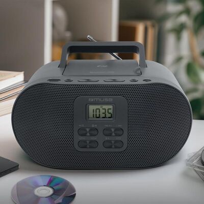 Tragbarer Radio Muse M-33 BT mit CD-Player und Bluetooth Tragbarer Radio Muse M-33 BT mit CD-Player und Bluetooth