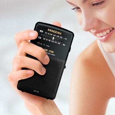 Sangean SR-35 FM/AM-Taschenradio, Schwarz Sangean SR-35 FM/AM-Taschenradio, Schwarz