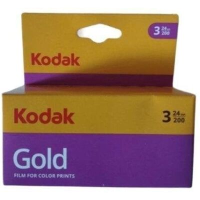 Film Kodak Gold 200 35mm 36 Aufnahmen 3er Pack hohe Schärfe Film Kodak Gold 200 35mm 36 Aufnahmen 3er Pack hohe Schärfe