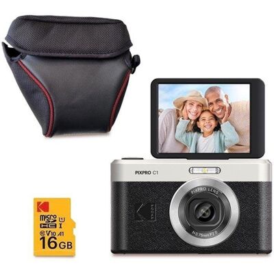 Kompaktkamera Agfaphoto Pixpro C1 13MP Zoom 4x USB-C Filmset und Tasche Kompaktkamera Agfaphoto Pixpro C1 13MP Zoom 4x USB-C Filmset und Tasche