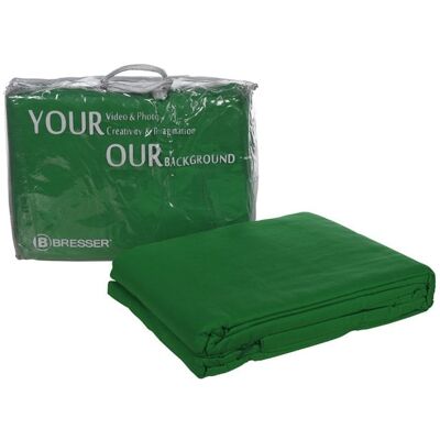 Bresser Y-9 Green Screen Chroma Key Hintergrund 3x4m Bresser Y-9 Green Screen Chroma Key Hintergrund 3x4m