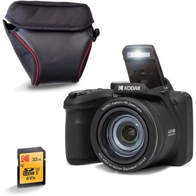 Kodak Pixpro AZ405 Kompakte Digitalkamera, 20 MP, 40-fach optischer Zoom, CCD-Sensor, 32 GB Karte Kodak Pixpro AZ405 Kompakte Digitalkamera, 20 MP, 40-fach optischer Zoom, CCD-Sensor, 32 GB Karte