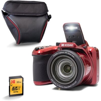 Kodak Pixpro AZ405 Kompakte Digitalkamera, 20 MP, 40-fach optischer Zoom, CCD-Sensor, 32 GB SD-Karte Kodak Pixpro AZ405 Kompakte Digitalkamera, 20 MP, 40-fach optischer Zoom, CCD-Sensor, 32 GB SD-Karte