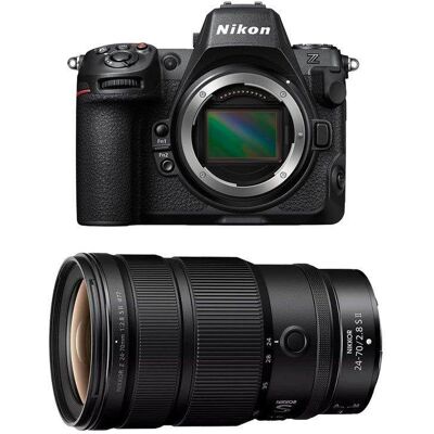 Spiegellose Kamera Nikon Z8 45,7MP 8K 24-70mm f/2.8 S II USB-C Spiegellose Kamera Nikon Z8 45,7MP 8K 24-70mm f/2.8 S II USB-C