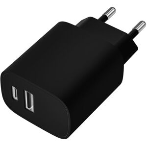 Leotec Doppel-USB-C-Wandladegerät PD/USB 2.0 20 W Schwarz Leotec Doppel-USB-C-Wandladegerät PD/USB 2.0 20 W Schwarz