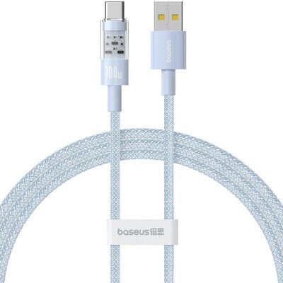 Baseus Gem USB A auf USB C Schnellladekabel - 1m - Blau Baseus Gem USB A auf USB C Schnellladekabel - 1m - Blau