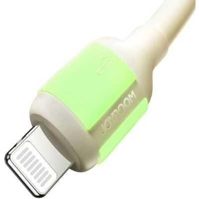 Joyroom 3A Schnellladekabel - Lightning - 2m - Beige - USB Kabel Joyroom 3A Schnellladekabel - Lightning - 2m - Beige - USB Kabel