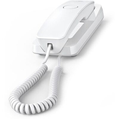 Telefon Gigaset DESK 200 kabelgebunden Weiß Schnellwahl Wandmontage Telefon Gigaset DESK 200 kabelgebunden Weiß Schnellwahl Wandmontage