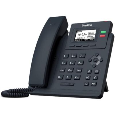 Telefon Yealink SIP-T31W WiFi 2 Leitungen LCD-Display grau Telefon Yealink SIP-T31W WiFi 2 Leitungen LCD-Display grau