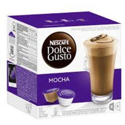 Nestle Dolce Gusto Mocha Kaffeekapseln, 16 Stück, 8 Tassen, 216 g Nestle Dolce Gusto Mocha Kaffeekapseln, 16 Stück, 8 Tassen, 216 g