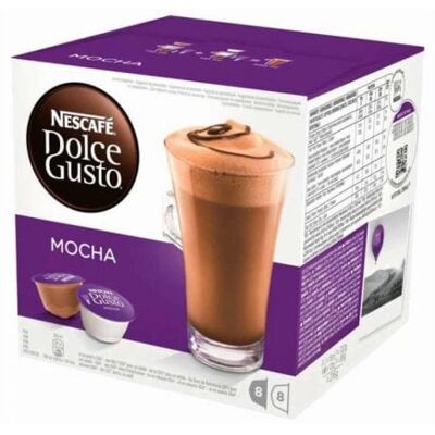 Nestle Dolce Gusto Mocha Kaffeekapseln, 16 Stück, 8 Tassen, 216 g Nestle Dolce Gusto Mocha Kaffeekapseln, 16 Stück, 8 Tassen, 216 g