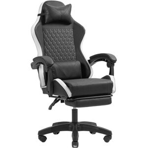 mars-gaming Mars Gaming MGC-X Racing Gaming-Stuhl aus Kunstleder mit Fußstütze und Lordosenstütze, 120 kg mars-gaming Mars Gaming MGC-X Racing Gaming-Stuhl aus Kunstleder mit Fußstütze und Lordosenstütze, 120 kg