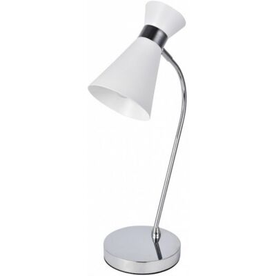 Fabrilamp Petra Schreibtischlampe - Verstellbar Weiß/Chrom Modernes Metall 48cm Fabrilamp Petra Schreibtischlampe - Verstellbar Weiß/Chrom Modernes Metall 48cm