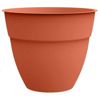Runder Blumentopf EDA Osaka Terrakotta Orange Ø50 cm 56 L Polypropylen Mit Wasserreservoir UV- und Frostbeständig Runder Blumentopf EDA Osaka Terrakotta Orange Ø50 cm 56 L Polypropylen Mit Wasserreservoir UV- und Frostbeständig