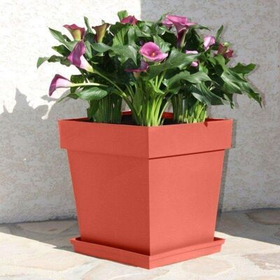 Blumenkasten quadratisch EDA Toscane 39x39x39 cm 38 L Terrakotta Blumenkasten quadratisch EDA Toscane 39x39x39 cm 38 L Terrakotta