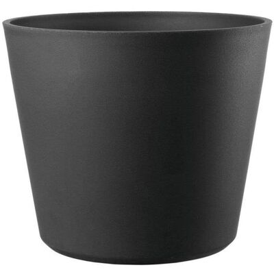 Runder Blumentopf Deroma Origin 49L Anthrazit Recyceltes Kunststoff Frost UV Runder Blumentopf Deroma Origin 49L Anthrazit Recyceltes Kunststoff Frost UV