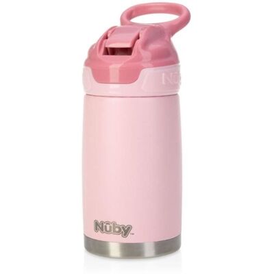Nuby Pink Thirsty Kids No Spill Flip-It Reisebecher - 10 Oz Nuby Pink Thirsty Kids No Spill Flip-It Reisebecher - 10 Oz