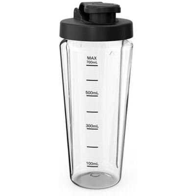 Trinkflasche Moulinex Blend Up XF1918E0 Tritan 700 ml Schwarzer Dichtdeckel Trinkflasche Moulinex Blend Up XF1918E0 Tritan 700 ml Schwarzer Dichtdeckel
