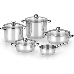 Monix Optima Kochgeschirr-Set, 5-teilig, Edelstahl Monix Optima Kochgeschirr-Set, 5-teilig, Edelstahl